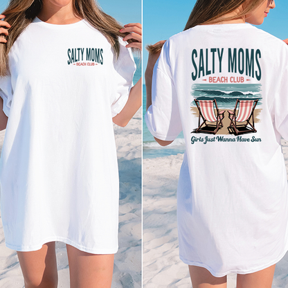 Salty Moms Beach Club Tee