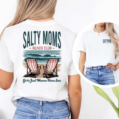 Salty Moms Beach Club Tee